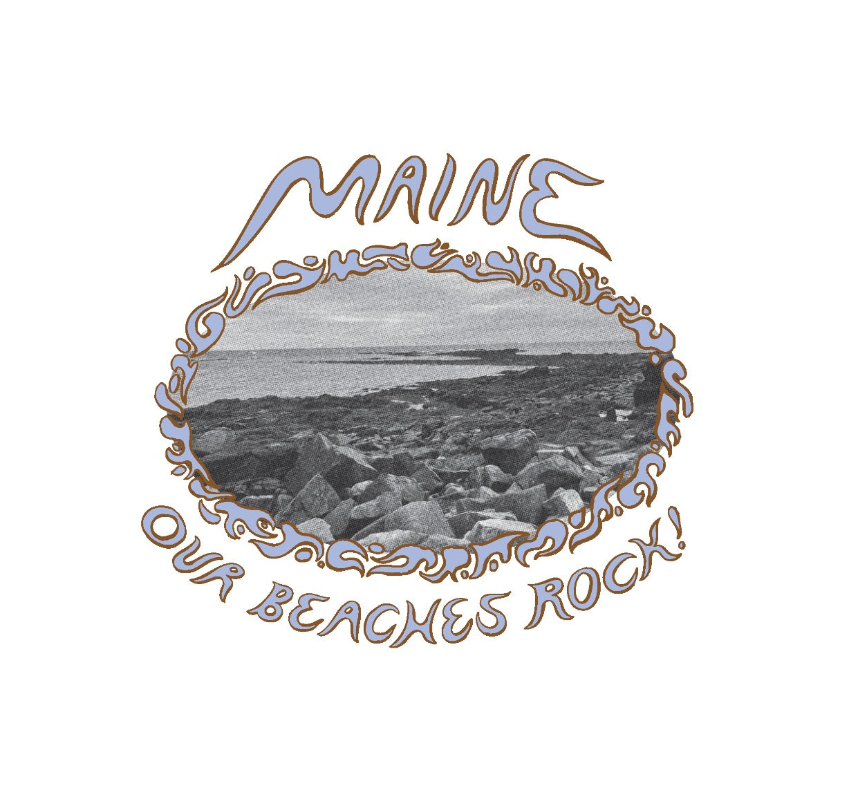 MAINE BEACHES BABY TEE