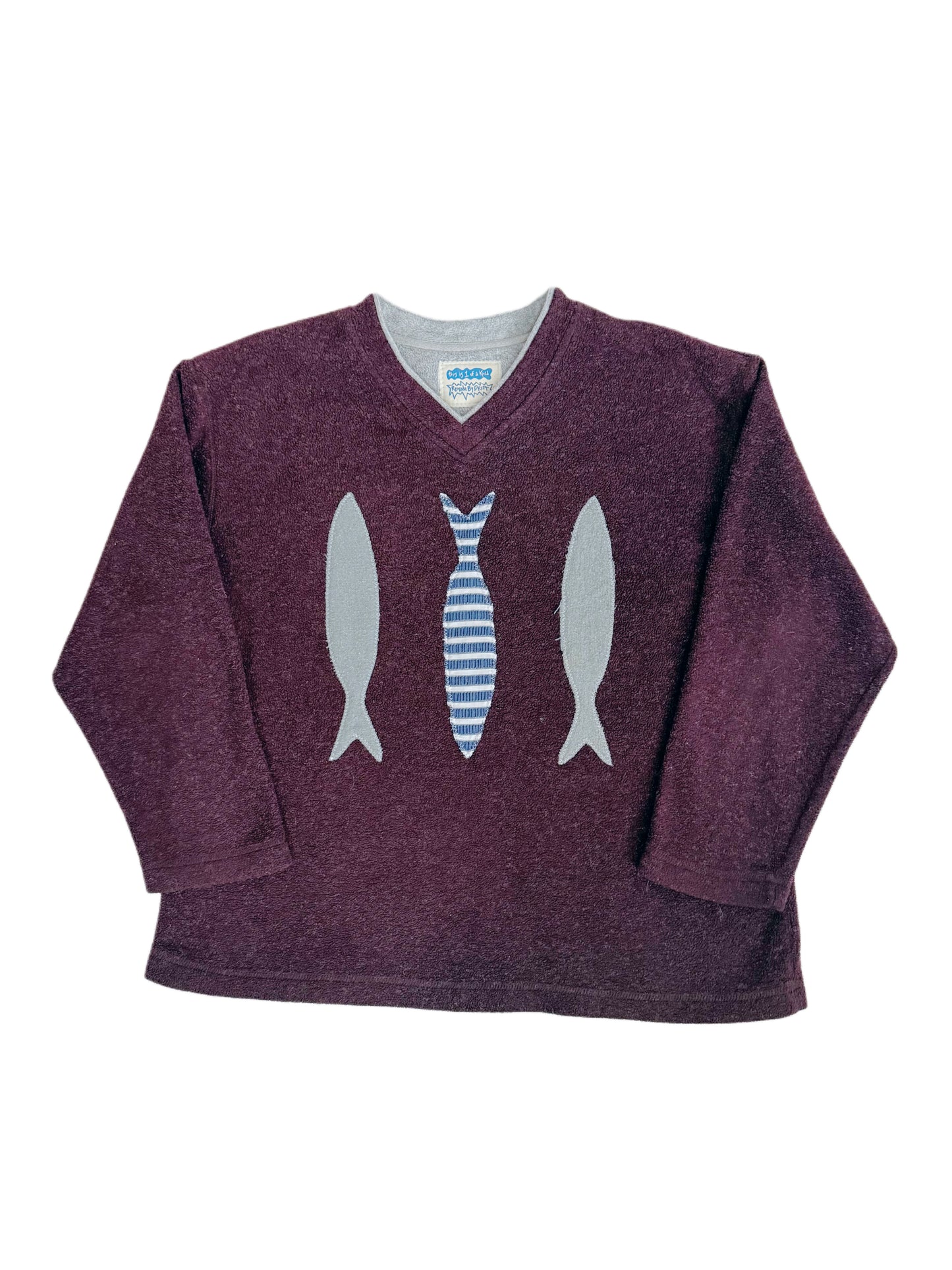 SCRAP FISH FLEECE PULLOVER