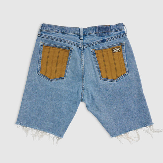 REWORKED DENIM SHORTS