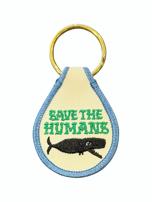 SAVE THE HUMANS KEYCHAIN