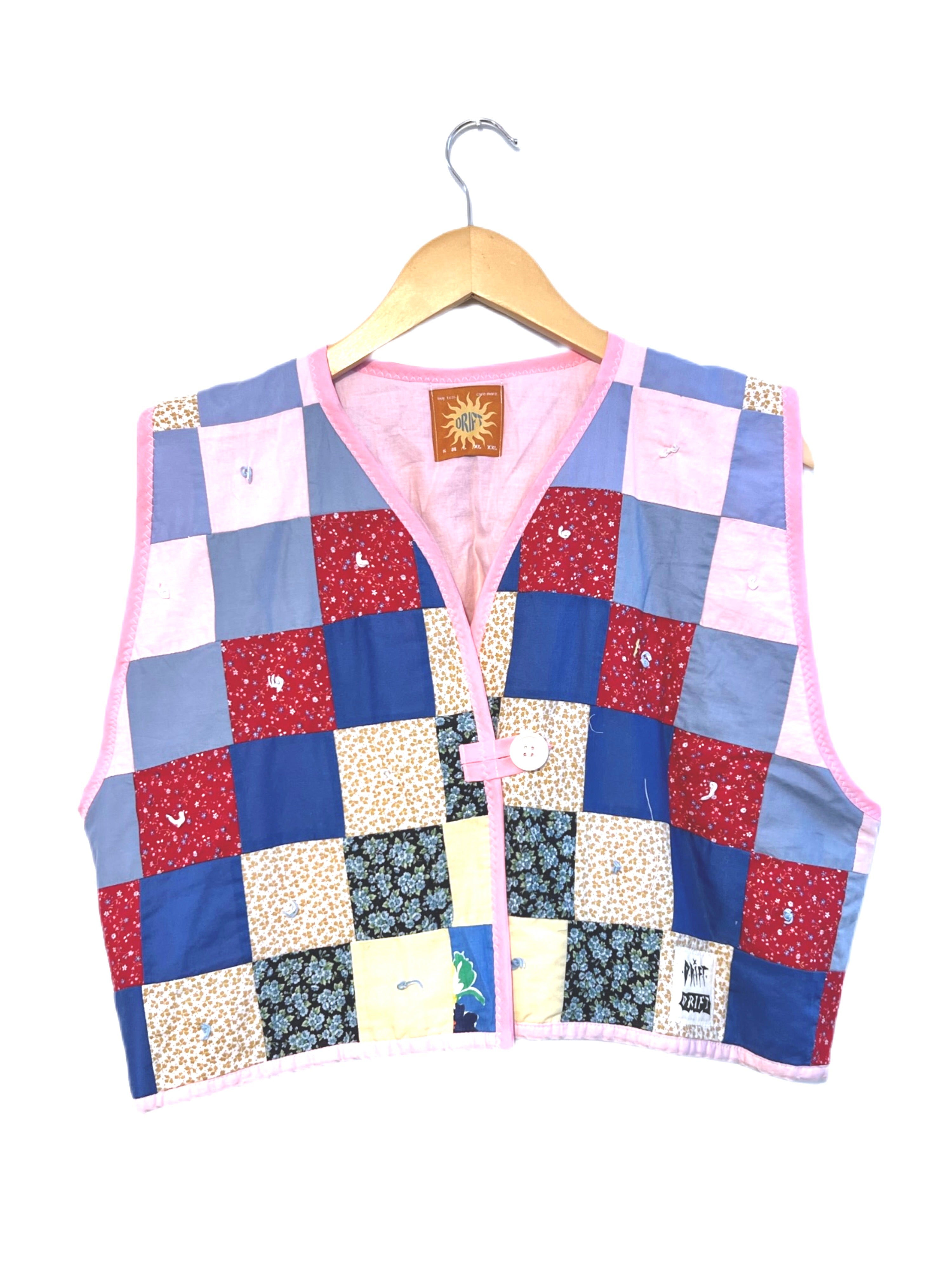 CHECKED OUT QUILT VEST