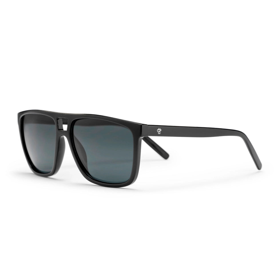 SILJAN RECYCLED SUNGLASSES: BLACK