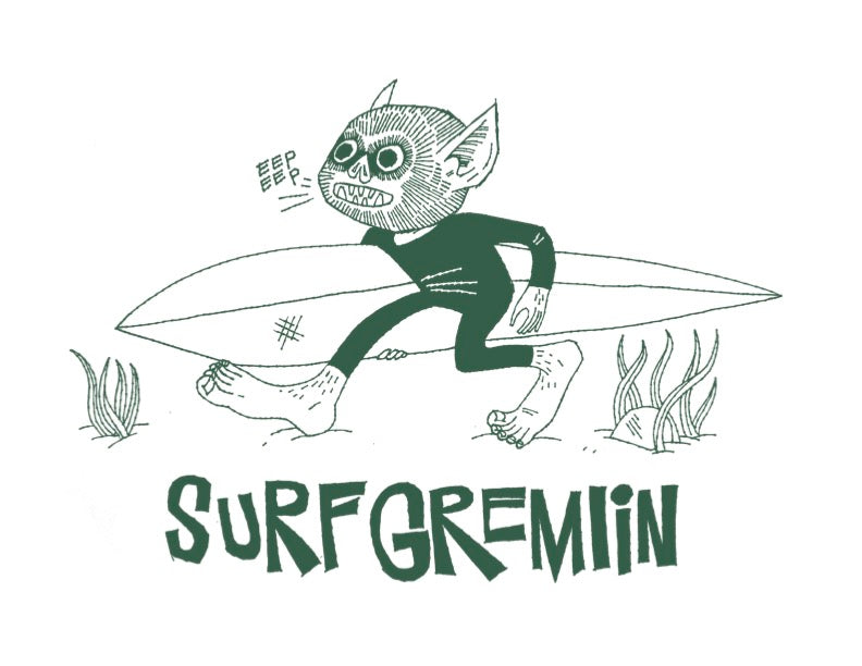 SURF GREMLIN ART PRINT