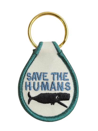 SAVE THE HUMANS KEYCHAIN