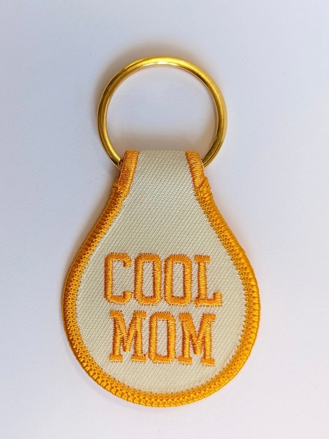 COOL MOM EMBROIDERED KEYCHAIN