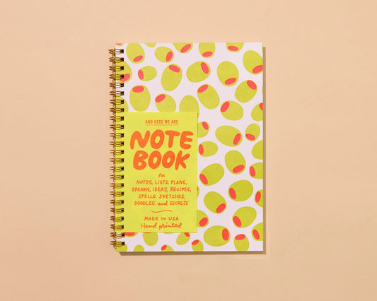 OLIVES SPIRAL NOTEBOOK