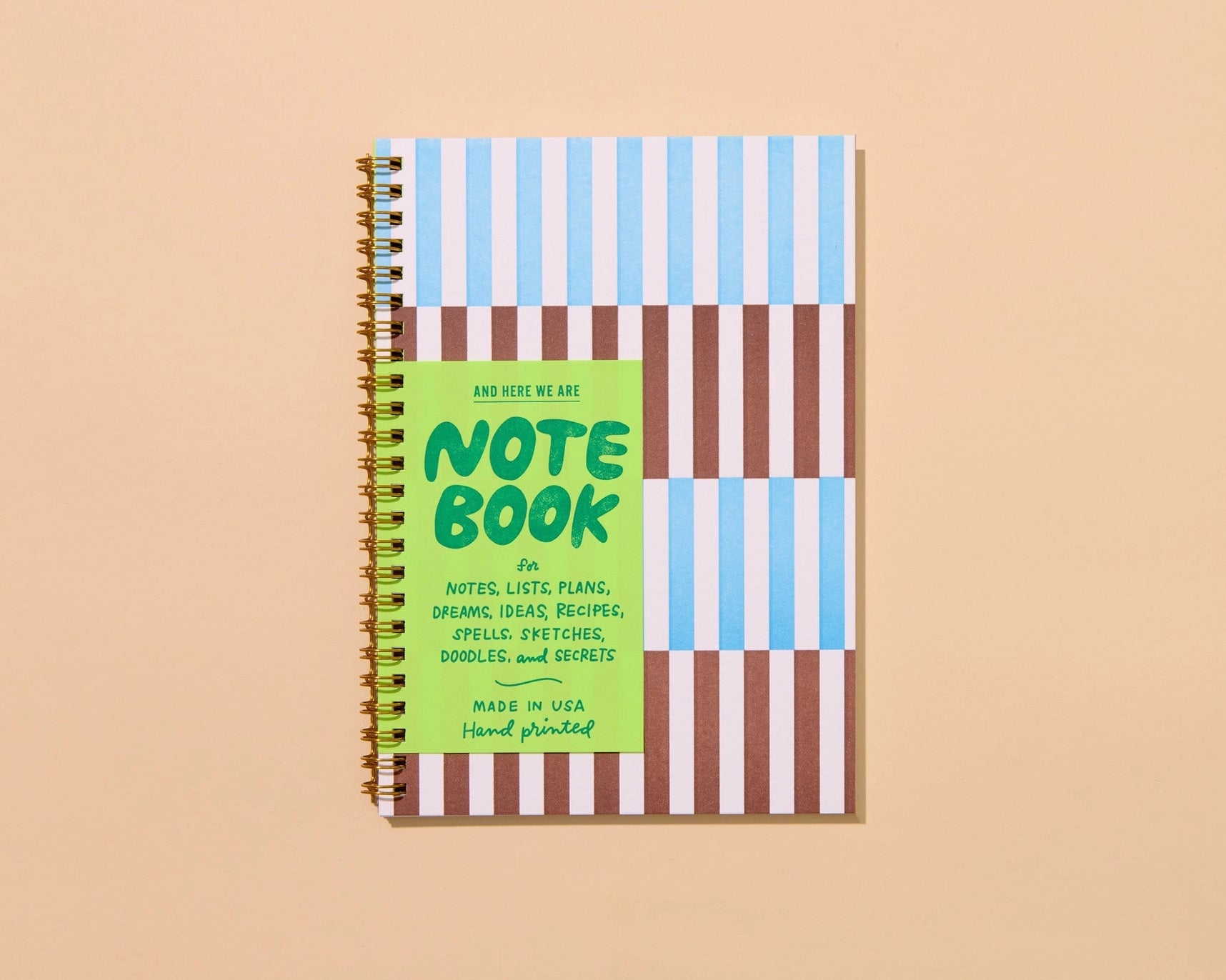 STRIPES SPIRAL NOTEBOOK