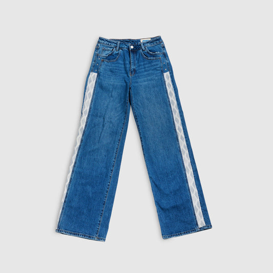 LACE DETAIL JEANS