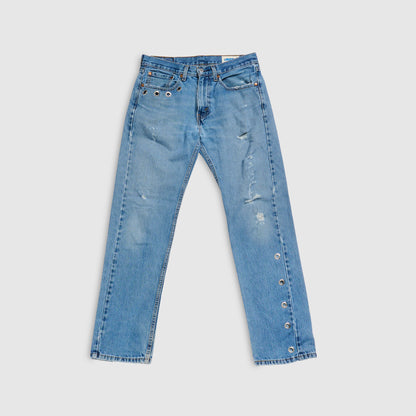 SILVER GROMMET JEANS