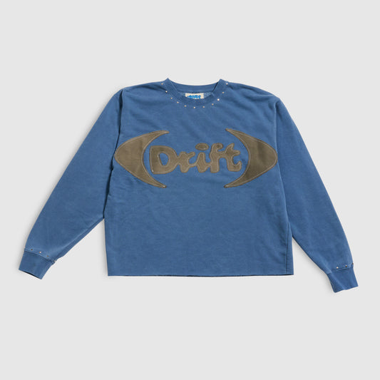 STUDDED LOGO CREW