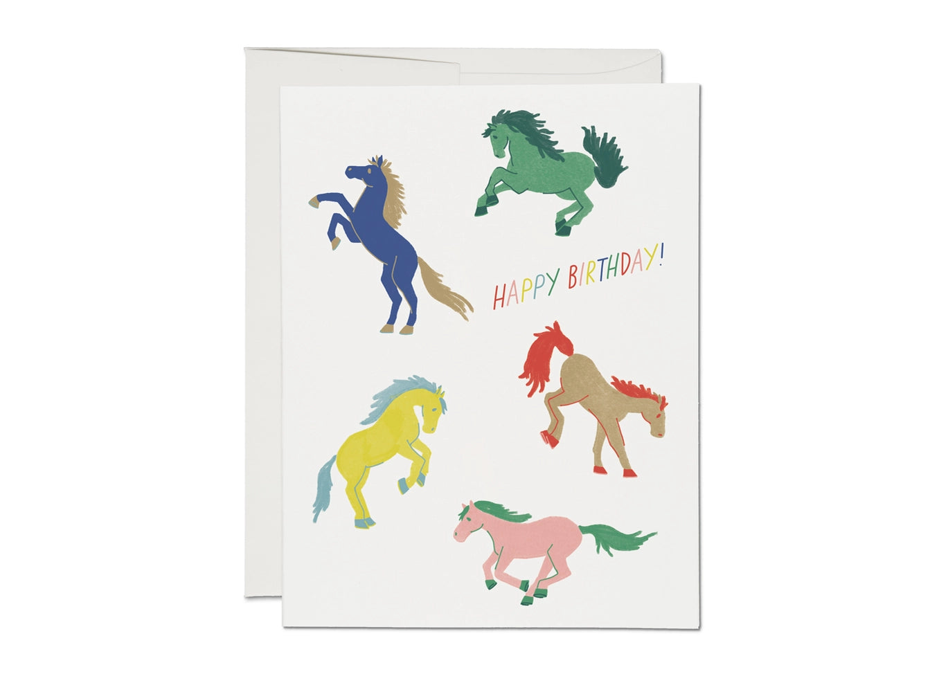 WILD HORSES BIRTHDAY CARD