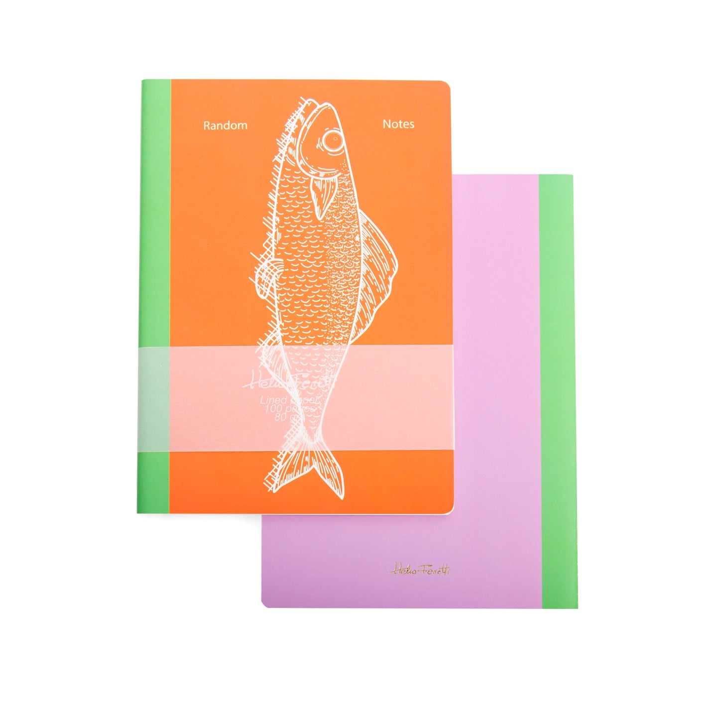 FISH LINED NOTEBOOK