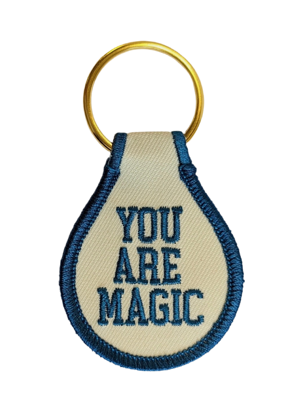 YOU ARE MAGIC EMBROIDERED KEYCHAIN