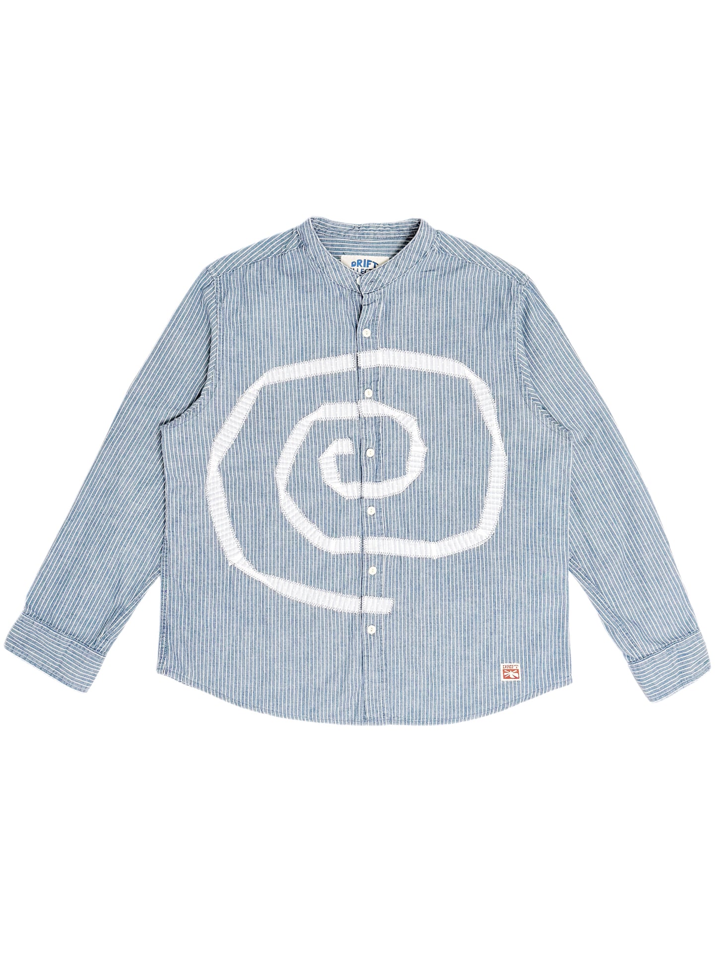 SPIRAL STRIPE BUTTON UP