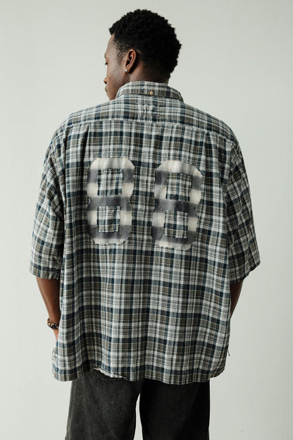 VARSITY SHORT SLEEVE BUTTON DOWN