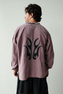 DISTRESSED FLAME HENLEY