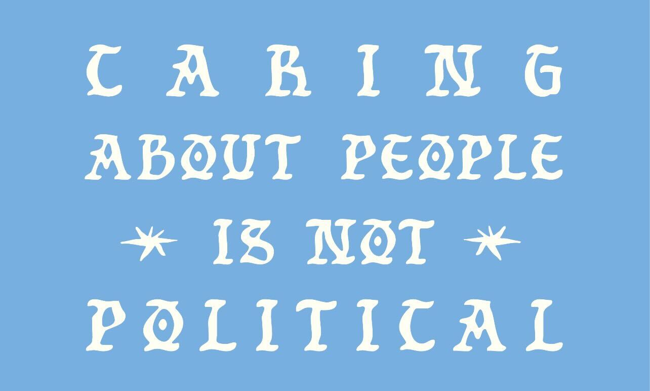 NOT POLITICAL BUMPER STICKER