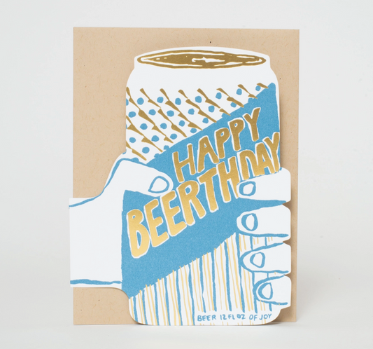 BEER CAN BDAY CARD