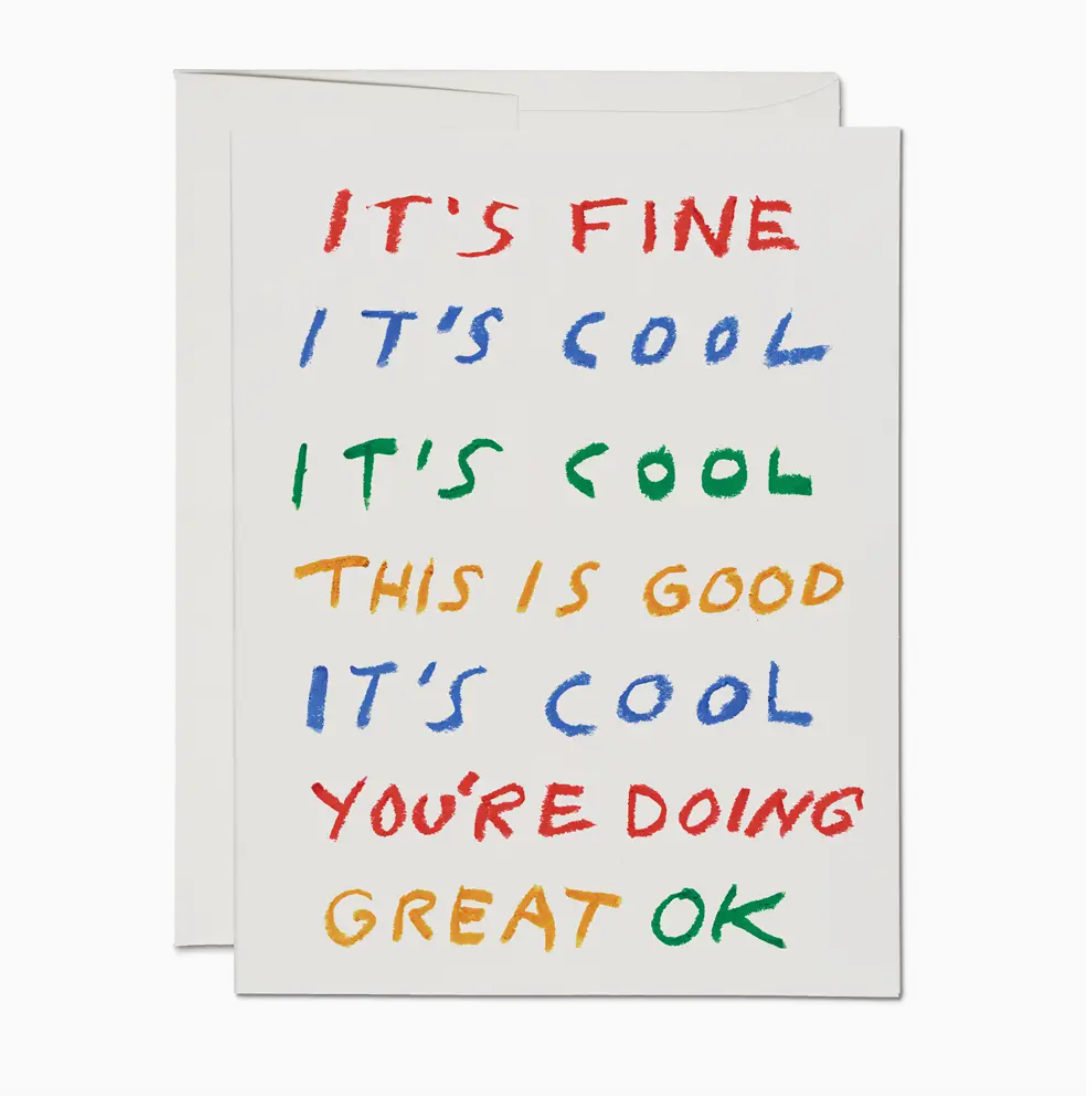 YOU'RE DOING GREAT CARD