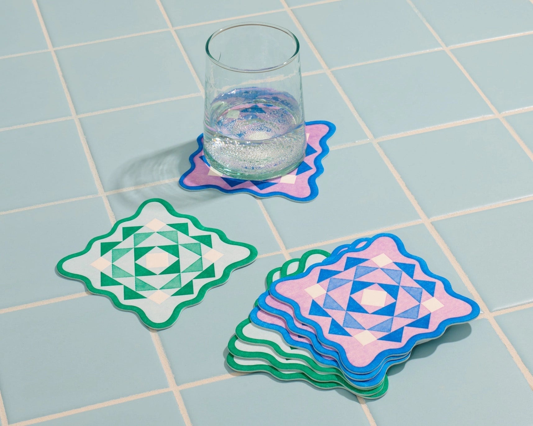 KALEIDOSCOPE PAPER COASTERS