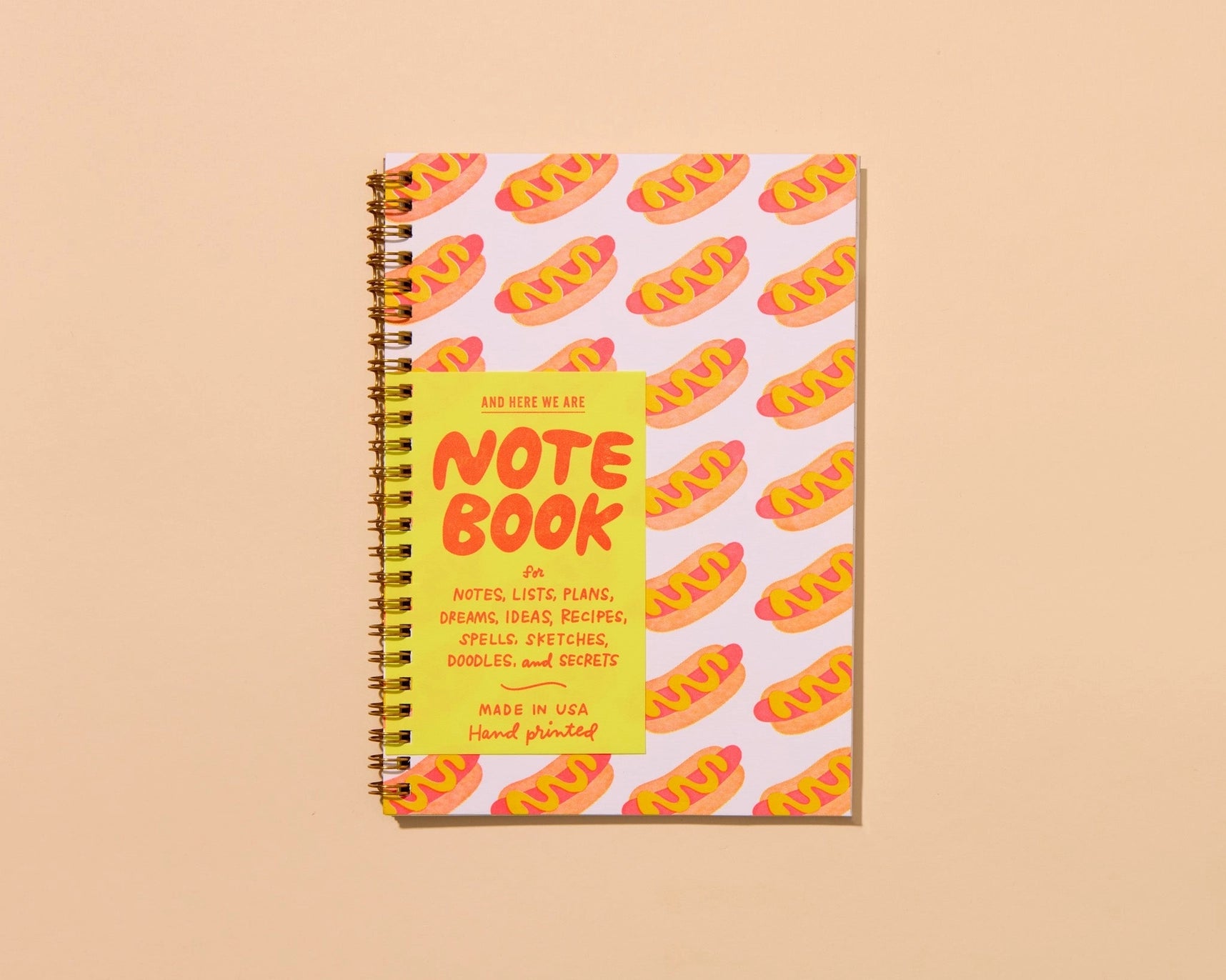 HOT DOGS SPIRAL NOTEBOOK