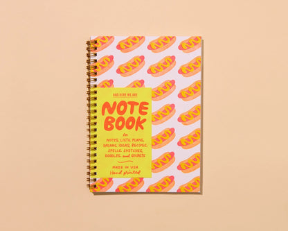 HOT DOGS SPIRAL NOTEBOOK