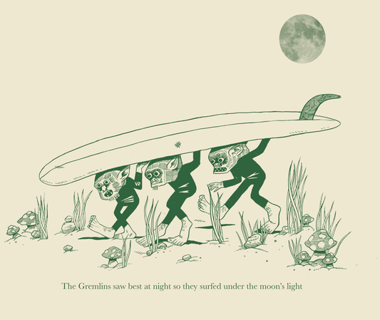 SURF GREMLINS ART PRINT
